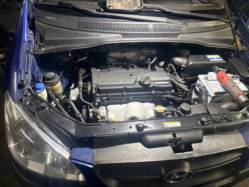 Hyundai Getz: замена ремней ГРМ, помпы и всех жидкостей, фото 1 из 5
